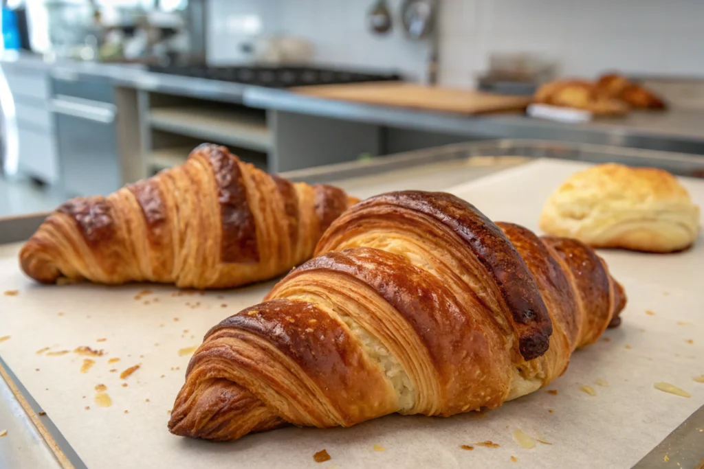 Examples of bad croissant making.  