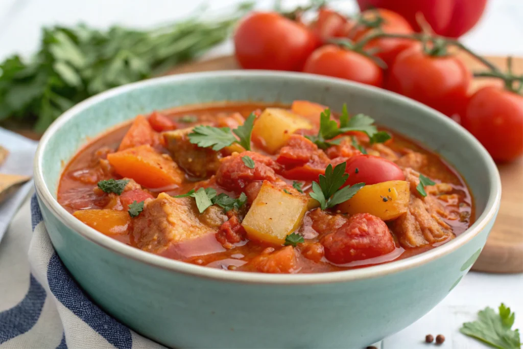 What is Tomato Stew Made Of 1 A bowl of naturally made tomato stew.