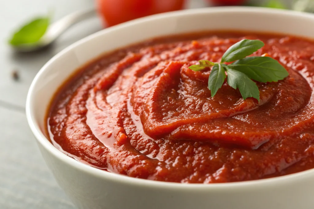 Tomato puree-Natural tomato puree enhances stew flavor.