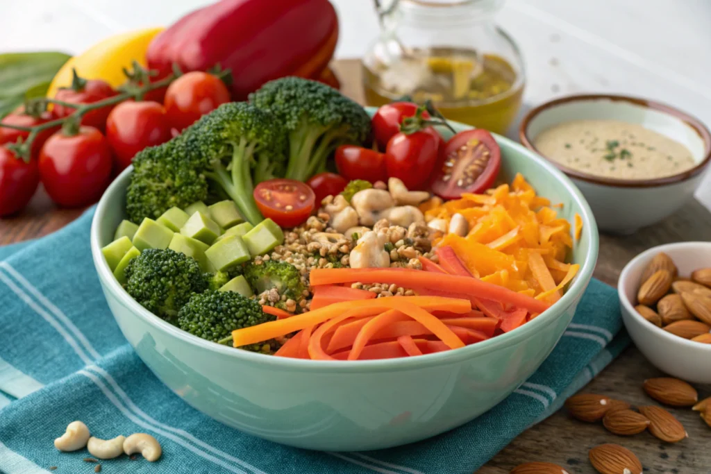 Pairing Raw broccoli with tasty additions for a yummy salad and also thinking, can you eat broccoli raw in a salad?