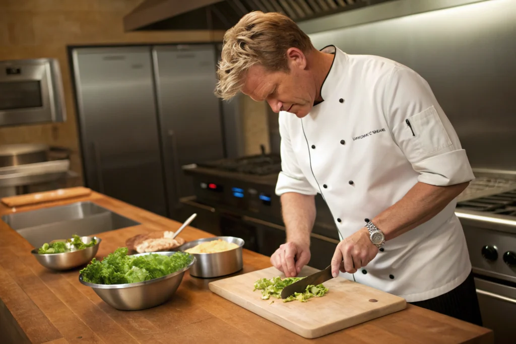 Image of Ramsay Gordon in the kitchen.