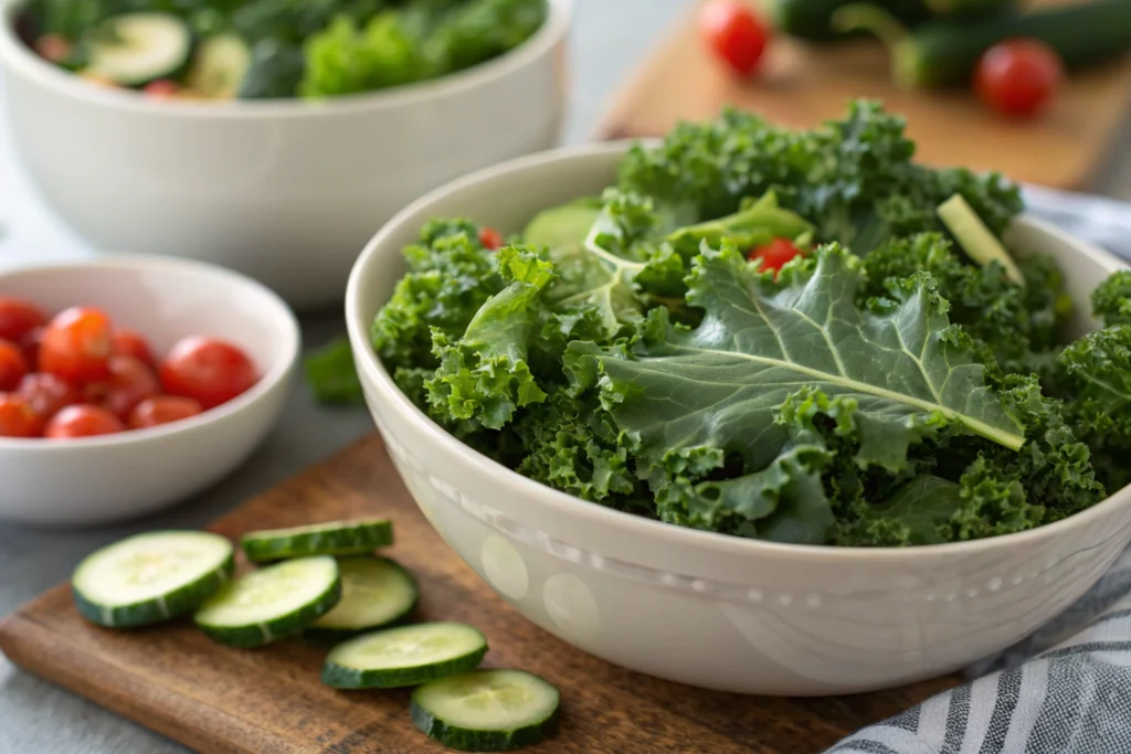 chick fil a kale salad recipe-Naturally healthy kale in a Chick fil a kale salad recipe.