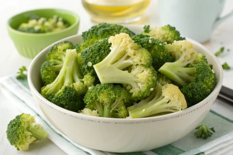 Why Do You Blanch Broccoli for Salad-Broccoli being blanched for a salad to highlight why do you blanch broccoli for salad?