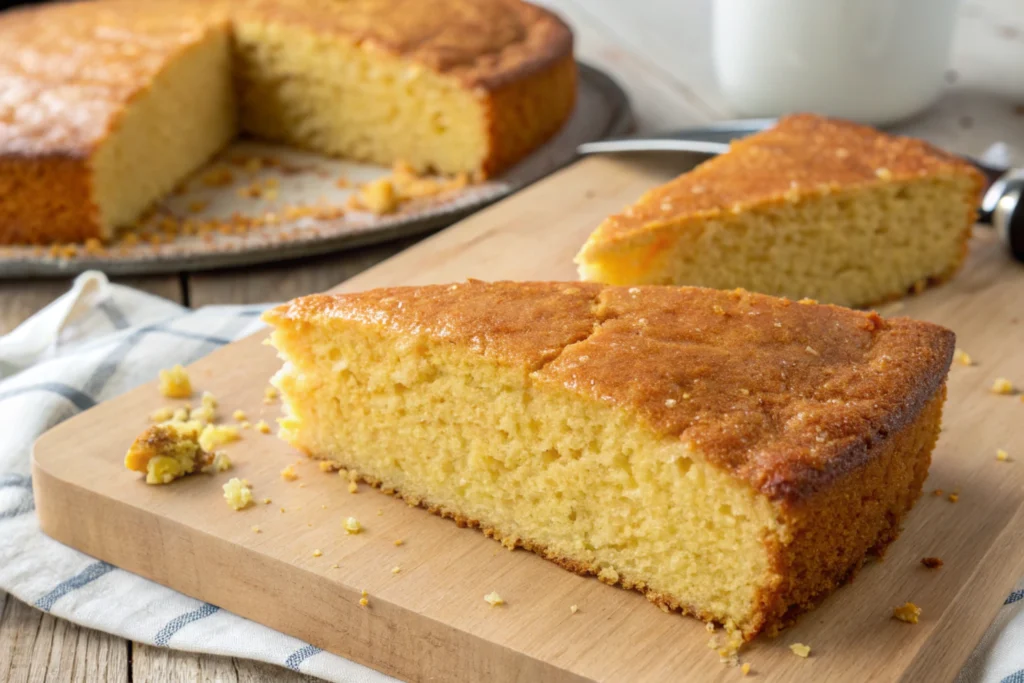 ingredient keeps cornbread from crumbling-Perfectly baked cornbread with a stable texture.