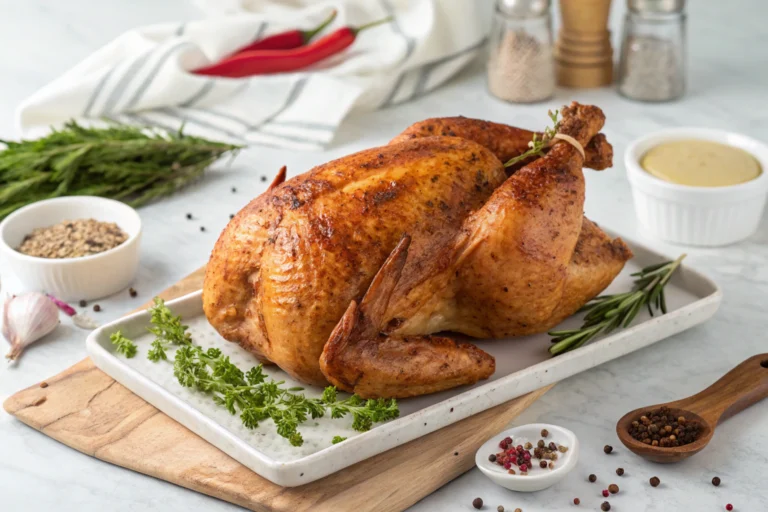 Freeze Rotisserie Chicken-Whole rotisserie chicken ready to be frozen for later use.