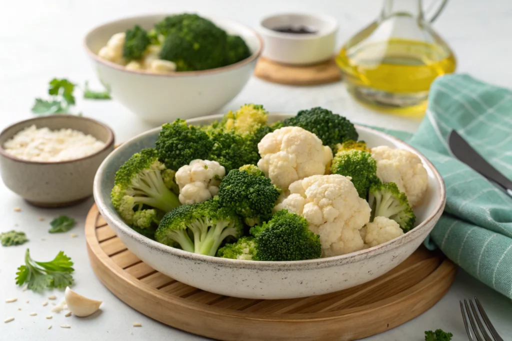 A balanced dish using-what is the healthiest way to eat broccoli and cauliflower?