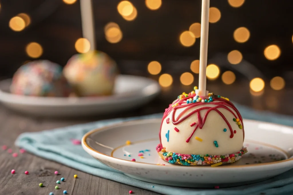Starbucks Cake Pop FAQs Perfect Cake Pops - A perfectly dipped Starbucks cake pop with a flawless candy coating and decorations