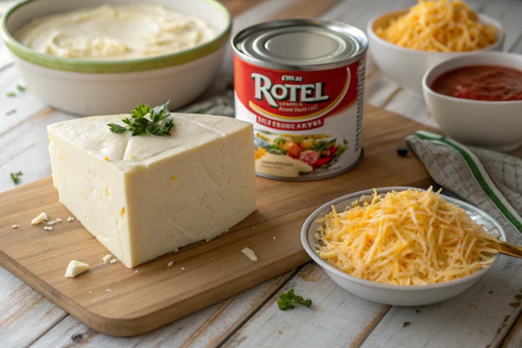 Key Ingredients Including the Question Why Do People Put Cream Cheese in Rotel?