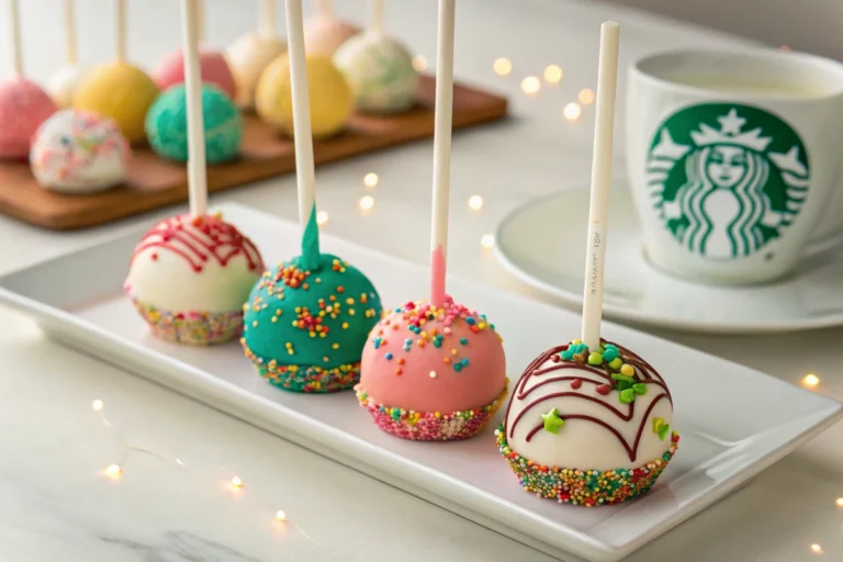 Starbucks Cake Pops - A delicious and vibrant Starbucks Cake Pops ready to serve
