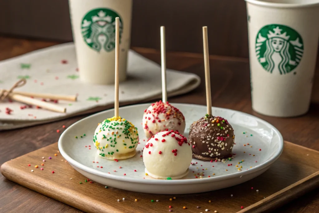 Starbucks Cake Pops - Finished Starbucks Cake Pops ready to serve