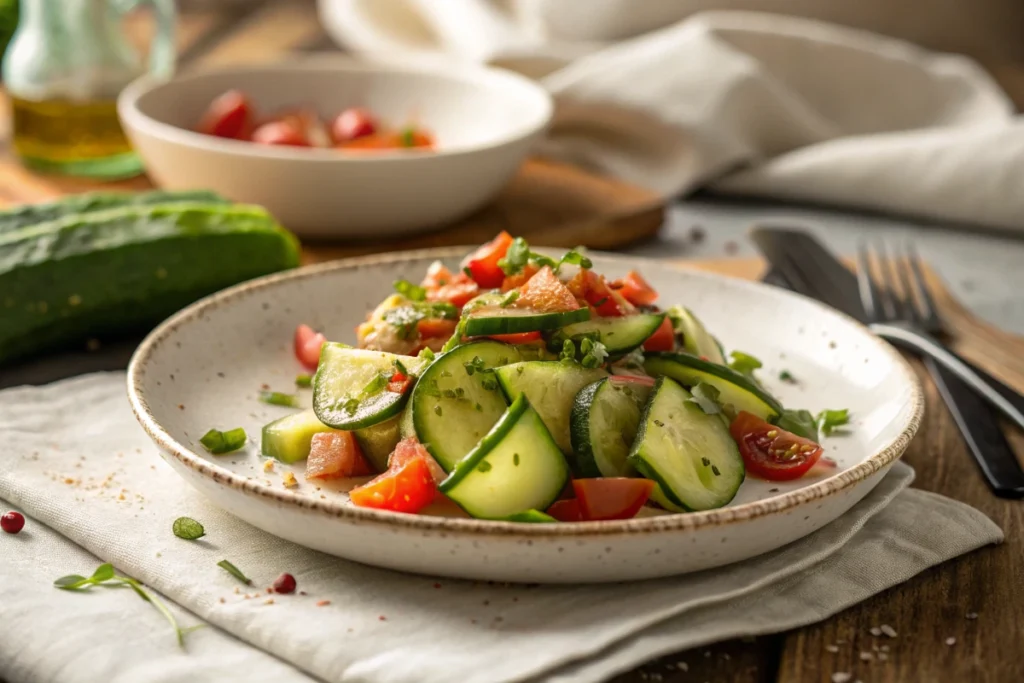 Viral Cucumber Salad-Ready to serve!