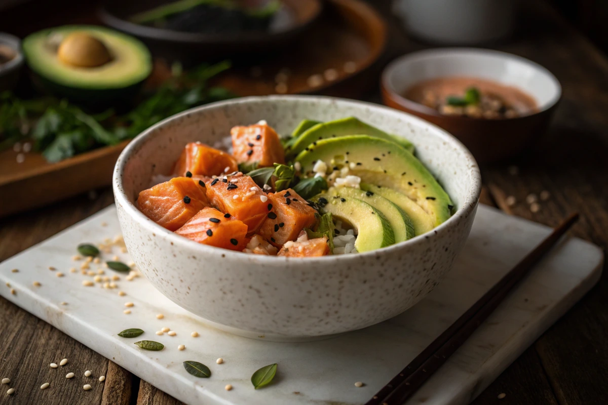 Fresh and Vibrant Salmon Poke Bowl