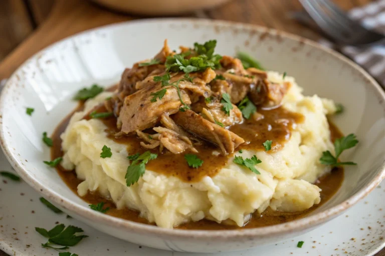 Chicken and Gravy Crockpot FAQs - Deliciously comforting slow cooker chicken and gravy.