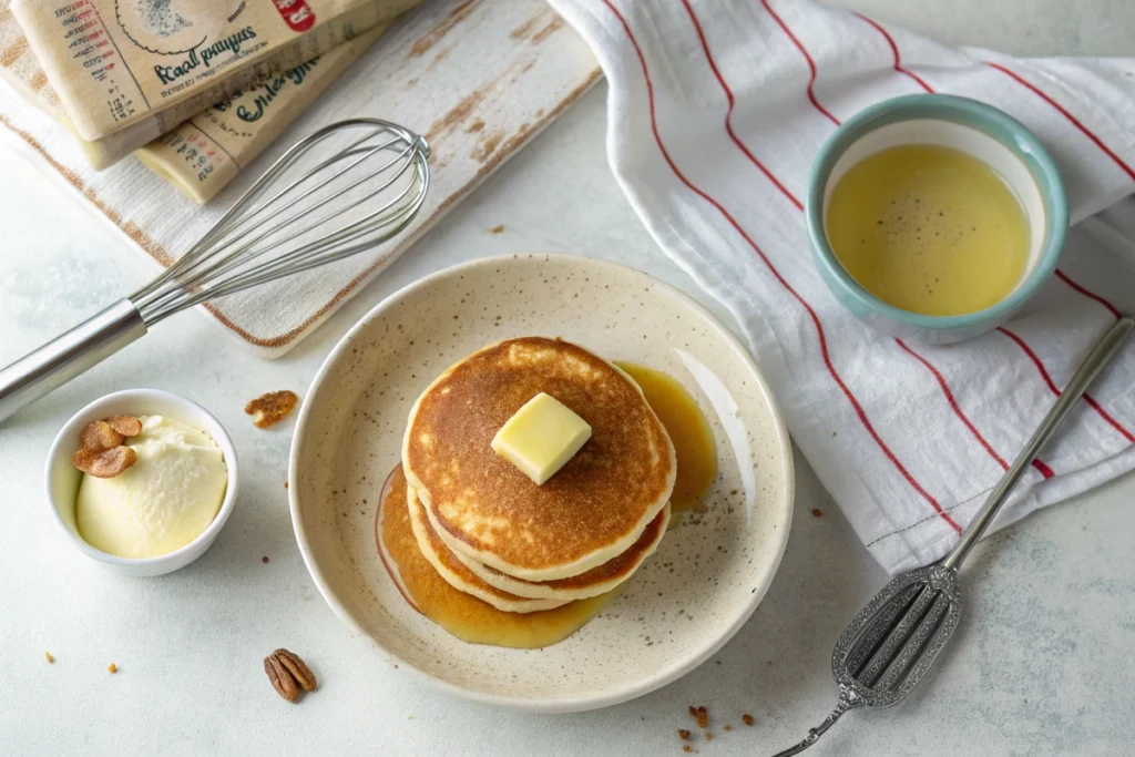 Krusteaz Pancake Mix Recipe - Step-by-step process: Preparing ingredients for making Krusteaz Pancakes