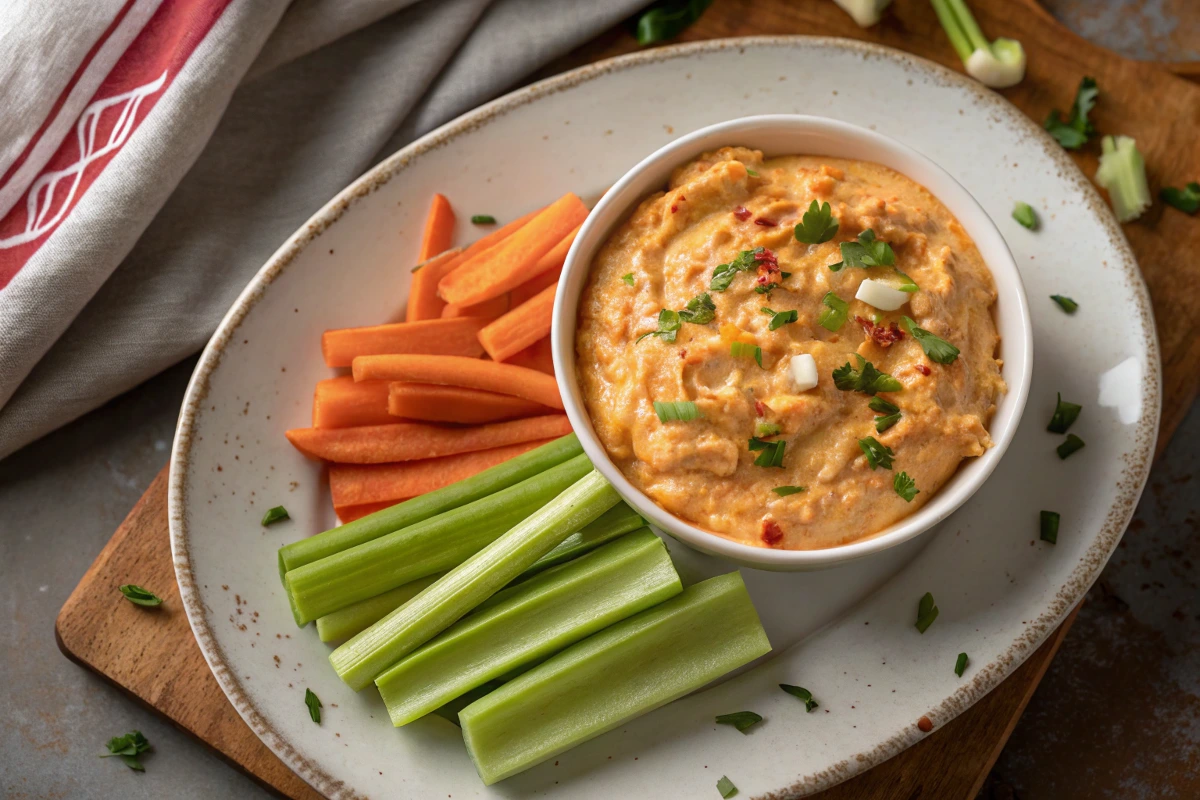Healthy Buffalo Chicken Dip